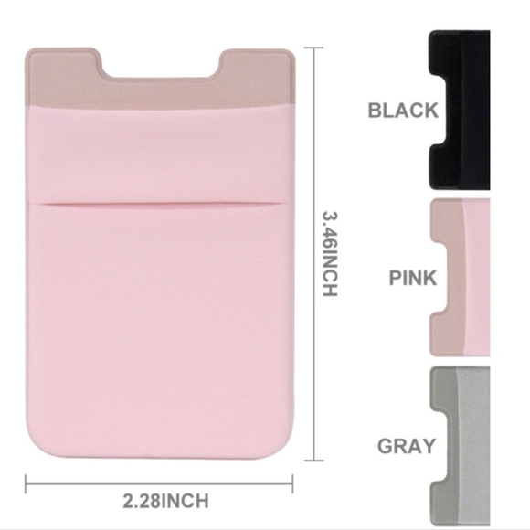 Set of 3 Phone Adhesive Sticker Credit Card Holder - Picture 12 of 12